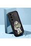Samsung Galaxy S23 Compatible Black Silicone Case Shockproof with Camera Protection Cartoon - 2