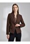 Pointed Collar Single Button Slim Fit Classic Blazer Jacket 4041