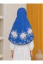 Kids Floral Printed Zip Front Hijab – Pink Modest Headscarf for Girls - 3