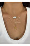 2-Piece Pearl Gold Starfish Necklace Set - 3