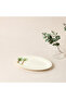 Palm Tree Print Bone China Platter - 30x21 cms