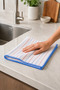 3 Pieces of Microfiber Kitchen Cleaning Cloth |   40X40 Cm, Stain-Resistant, Odor-Free |   General Cleaning Glass & Mirror Cloth - 4