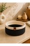 Aira Decorative Wicker Basket |   Natural Weave Design, Multi-Purpose Round Basket, Stylish Organizer for Living Room, Kitchen, Bathroom and Home Organization, Modern Decoration Item