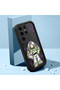 Samsung Galaxy S23 Ultra Compatible Black Silicone Case Shockproof with Camera Protection Cartoon - 2