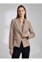Pointed Collar Single Button Slim Fit Classic Blazer Jacket 4041