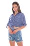 Casual Women's Shirt with Tie Detail - 2