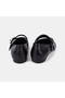 Women's Bitter Brown Double Metal Buckle Mary Jane Leather Ballerinas - 5