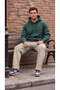 Men's Stone 3 Thread Baggy Oversize Sweatpants with Back Pockets - 3