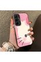 Samsung Galaxy A55 Compatible Hard Acrylic Back Silicone Edge Lens Protection Kitty Case - 2