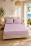 Patterned Elastic Bed Sheet Set with Cotton Pillowcases, Double or Single Size