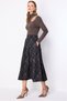 Patterned Wool Blend Midi Skirt - 2