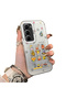 Infinix Hot 60I Compatible Hard Acrylic Back Silicone Edge Lens Protection Case Cartoon