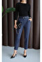 Navy Blue Belted Trousers - 2Y3790