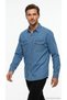 Men's Shirt Denim Jean Long Sleeve Double Pocket Classic Collar Cotton Regular Fit Blue Casual S6Ck65B8 - 3