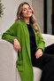 Pocketed Knitwear Cardigan R4596 Green - 4