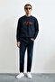 Fınn Men's Sweatshirt Navy Blue - 4