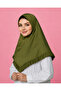 Ladies Button Front Hijab with Ruffle Trim – Elegant Modest Headscarf for Women - 2