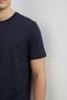 Interview Basic Modal 0 Collar Navy Blue T-Shirt - 2