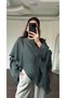 Chiffon Blouse with Cape Detail