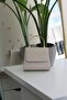 Women's Cream Leather Metal Handle Evening Dress Shoulder Bag