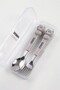 Children's Animal Figured Fork Spoon Set Gray - Thn76781 - 3