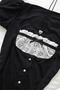 Black Coquette Bridge Detailed Ruffled Lace Y2K Short Sleeve Crop - 2