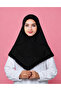 Ladies Maroon Button Front Hijab with Ruffle Trim – Elegant Modest Headscarf for Women