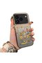 iPhone 17 Pro Compatible Hard Acrylic Back Silicone Edge Lens Protection Case Cartoon