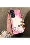 Samsung Galaxy A34 Compatible Hard Acrylic Back Silicone Edge Lens Protection Kitty Case - 2
