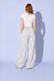 Women's Snow Melange Pleated Front Tie-Up Wide Leg Sweatpants - 8