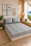 Patterned Elastic Bed Sheet Set with Cotton Pillowcases, Double or Single Size