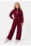 Wide Leg Girls' Suit with Half Zipper and Piping 32467 - 5