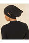 Women Black Hijab Bandana With Ear Holes - 3