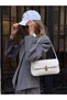 Juliet Leather White Women's Shoulder and Shoulder Bag - 6