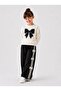 Bowknot Embroidered Wide Leg Girls' Set 32455
