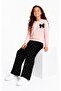 Bow Stone Detailed Polka Dot Girls' Set 32458 - 3
