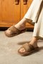 Women's Cross Furry Plush Soft Sole Comfortable House Slippers