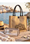 2-Piece Beach Bag and Makeup Bag Set – Natural Ethnic Pattern Beach Bag and Transparent Cosmetic Bag - 4