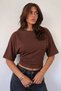 Women's Bat Sleeve Cropped Cotton T-Shirt