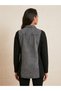Cardigan-Looking Shirt, Knitwear, Textured, Stone Detailed, Pocketed, Buttoned, Stylish Women's Shirt - 2