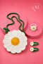 Papatya Design Hand Knitted Children's Bag and Hair Accessory Set - 3