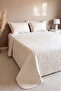 Serelina Colorful Embroidered Velvet Double Bedspread Set – 3 Pieces - 4