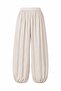 Beige Satin Textured Shalwar Trousers - 261051