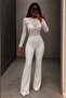 Lace Detailed Spanish Style Stylish Jumpsuit