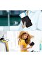 محفظة من إيوإيهرو من الجلد الصناعي للجنسين، بتصميم بسيط باللون الأسود، مع حماية RFID وإغلاق مغناطيسي - 6