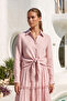 Front Tie Short Nile Shirt 136 Pink - 3