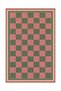 Aura Pink Squares Patterned Woven Base Decorative Carpet Aura4082 - 2