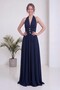 Women's Backless Halter Neck Maxi Dress Khaki, Navy Blue, Black - 6