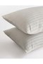 Cream Stripe Patterned Duvet Cover Set King Size (3 Piece) 220cm x 230cm - 6