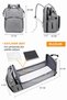 Premium Large Volume Liquid-Proof Fabric Multi-Compartment Thermal Bottle Holder Openable Bedding Mother Baby Bag Crib Bed Bottom Organizer - 2